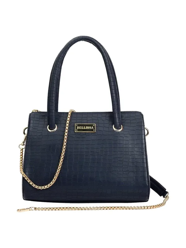 Navy_Blue_Premium_Pu_Leather_Handbag_For_Women