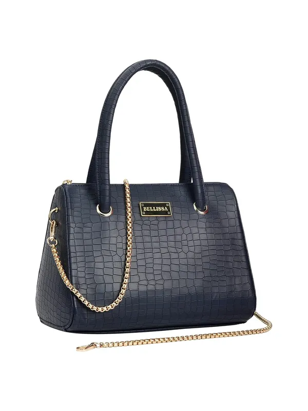 Navy_Blue_Premium_Pu_Leather_Handbag_For_Women