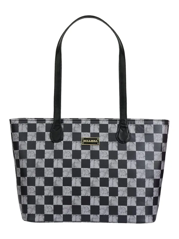 Grey_Premium_Pu_Leather_Tote_Bag_For_Women