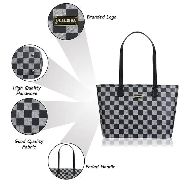 Grey_Premium_Pu_Leather_Tote_Bag_For_Women