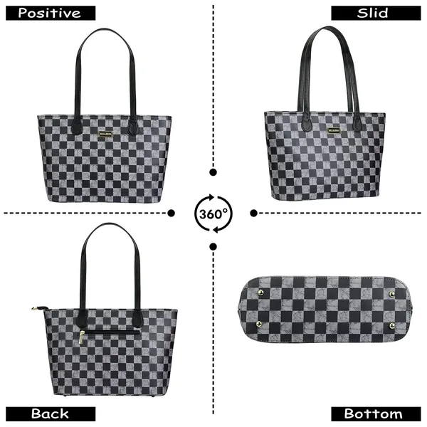 Grey_Premium_Pu_Leather_Tote_Bag_For_Women