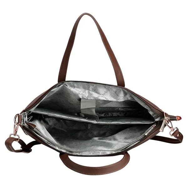Beige_Premium_Pu_Leather_Laptop_Bag_For_Women