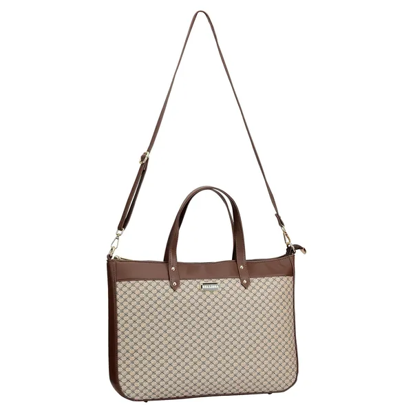Beige_Premium_Pu_Leather_Laptop_Bag_For_Women