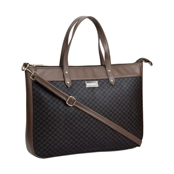 Brown_Premium_Pu_Leather_Laptop_Bag_For_Women