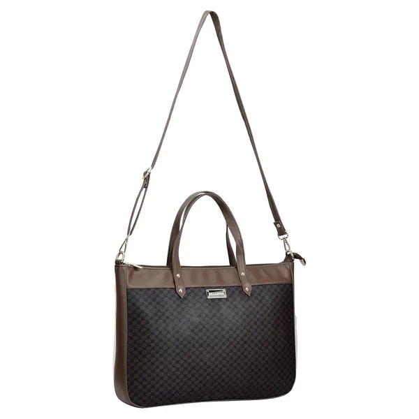 Brown_Premium_Pu_Leather_Laptop_Bag_For_Women