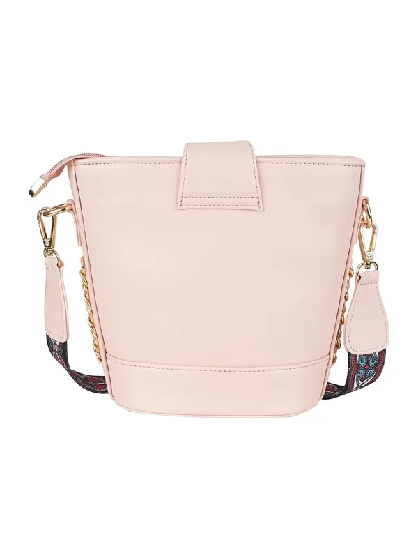 Peach_Premium_Pu_Leather_Sling_Bag_For_Women