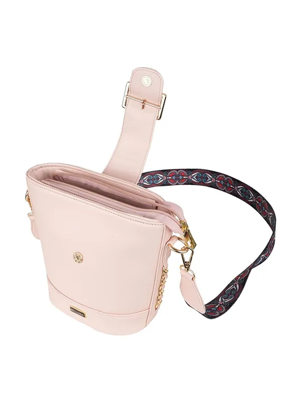 Peach_Premium_Pu_Leather_Sling_Bag_For_Women