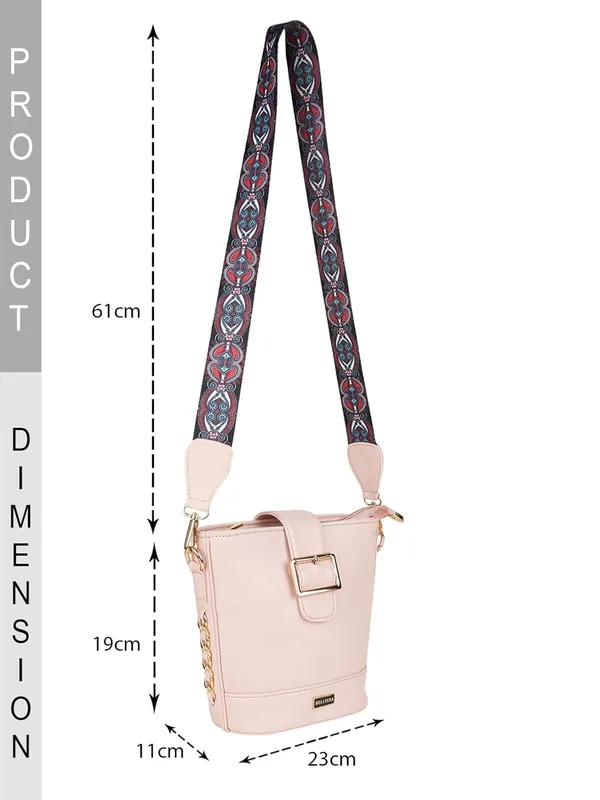 Peach_Premium_Pu_Leather_Sling_Bag_For_Women