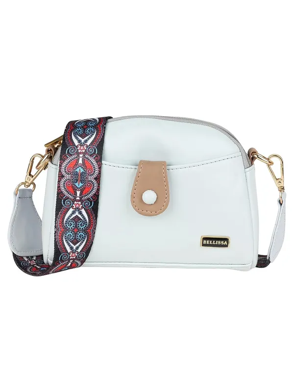 White__Premium_Pu_Leather_Sling_Bag_For_Women