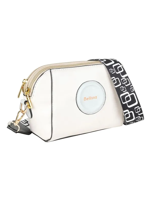 Cream_Premium_Pu_Leather_Sling_Bag_For_Women