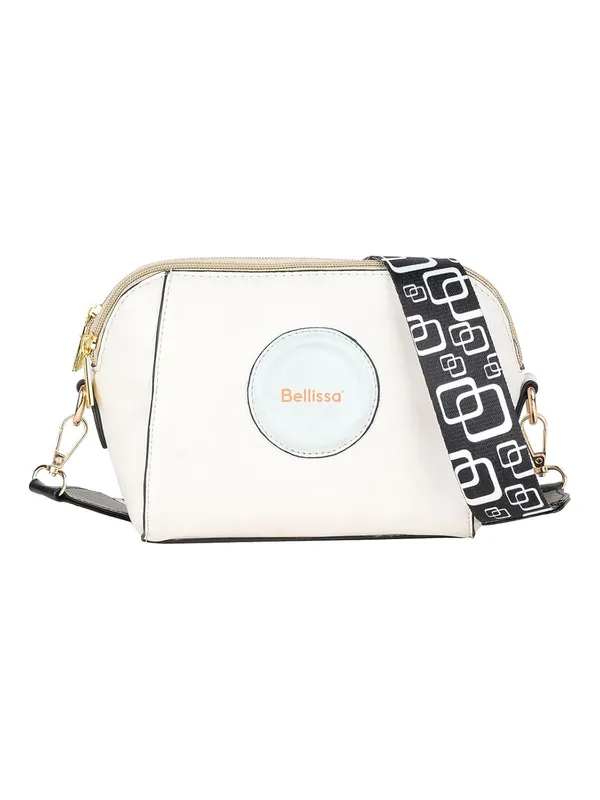 Cream_Premium_Pu_Leather_Sling_Bag_For_Women
