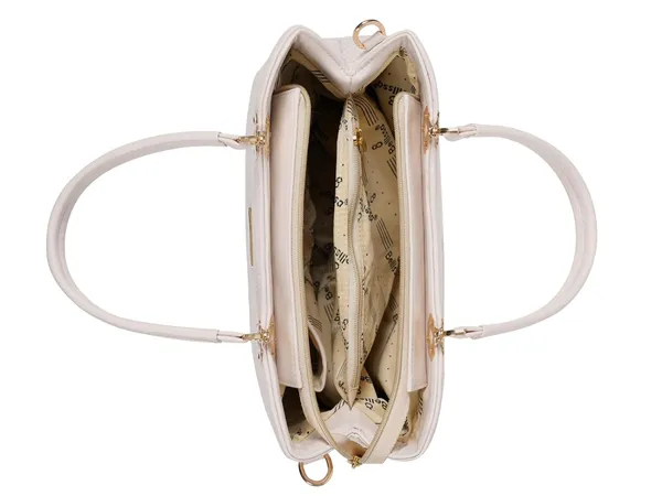 Cream_Premium_Pu_Leather_Handbag_For_Women