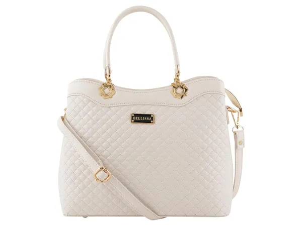 Cream_Premium_Pu_Leather_Handbag_For_Women