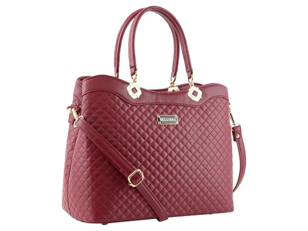 Maroon_Premium_Pu_Leather_Handbag_For_Women