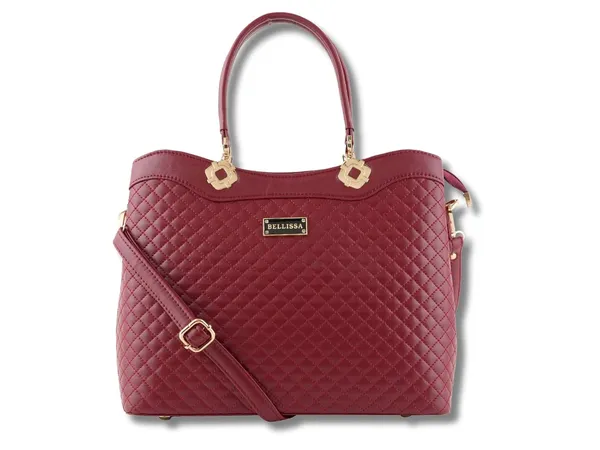 Maroon_Premium_Pu_Leather_Handbag_For_Women