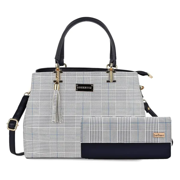 Blue_Premium_Pu_Leather_Combo_Handbag_For_Women