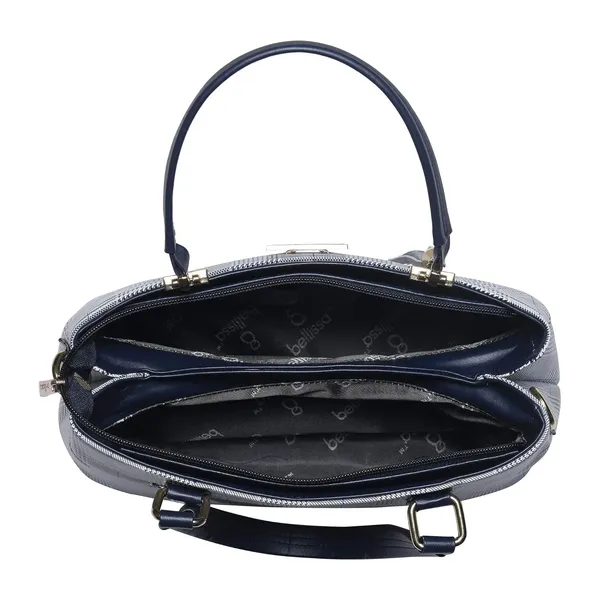 Blue_Premium_Pu_Leather_Combo_Handbag_For_Women