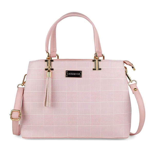 Baby_Pink_Premium_Pu_Leather_Combo_Handbag_For_Women