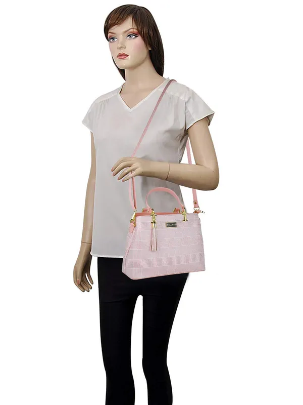 Baby_Pink_Premium_Pu_Leather_Combo_Handbag_For_Women
