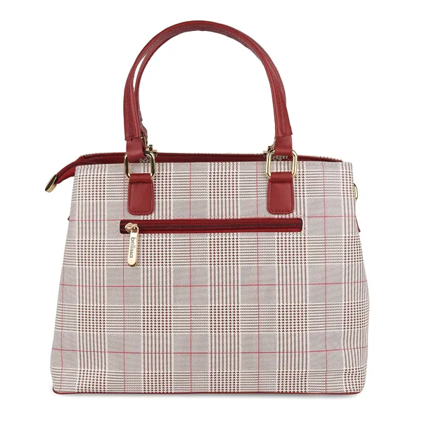 Maroon_Premium_Pu_Leather_Combo_Handbag_For_Women