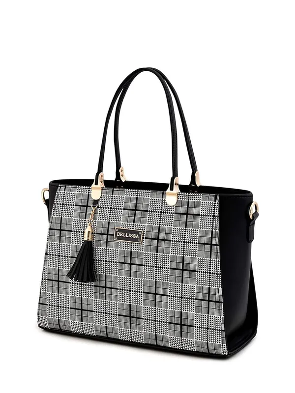 Black_Premium_Pu_Leather_Combo_Handbag_For_Women