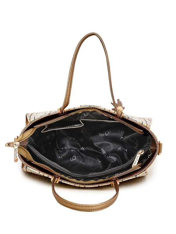 Gold_Premium_Pu_Leather_Combo_Handbag_For_Women