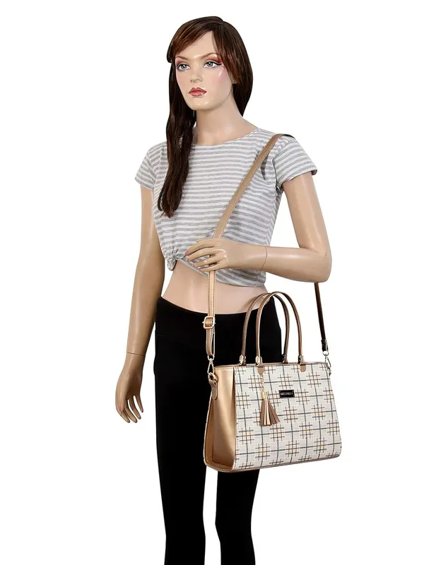 Gold_Premium_Pu_Leather_Combo_Handbag_For_Women