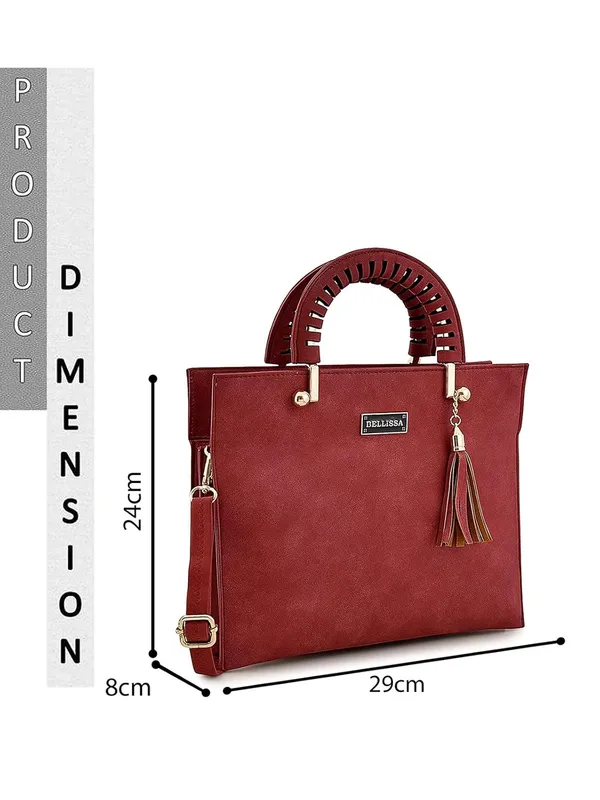Maroon_Premium_Pu_Leather_Combo_Handbag_For_Women__(Pack_of_2_)