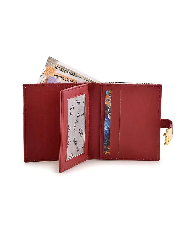 Maroon_Premium_Pu_Leather_Wallet_For_Women