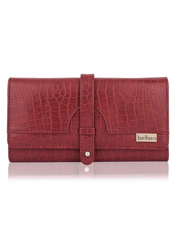 Maroon_Premium_Pu_Leather_Wallet_For_Women