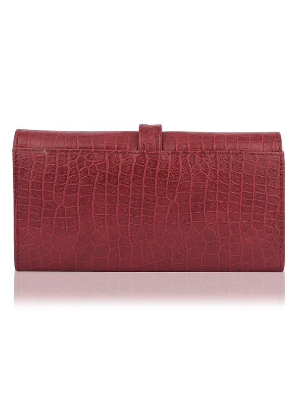 Maroon_Premium_Pu_Leather_Wallet_For_Women
