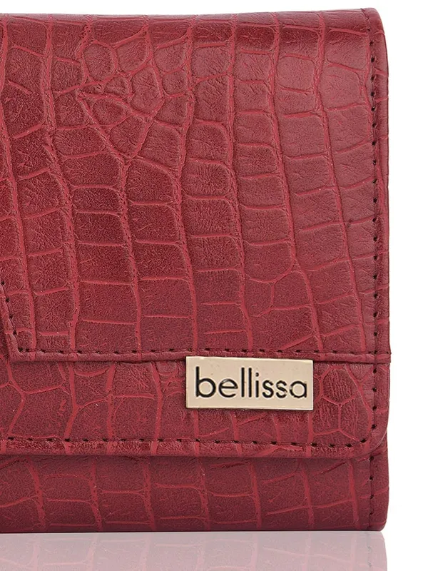 Maroon_Premium_Pu_Leather_Wallet_For_Women