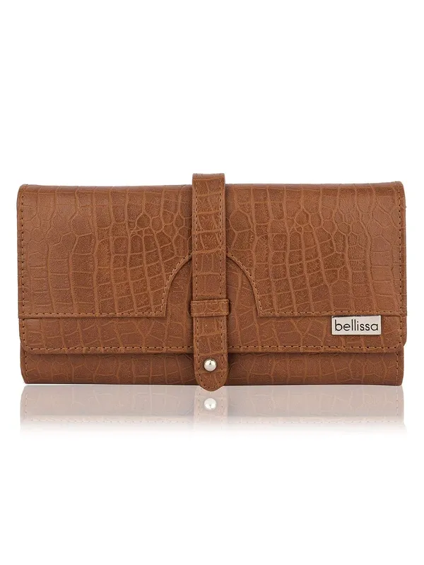 Tan_Premium_Pu_Leather_Wallet_For_Women