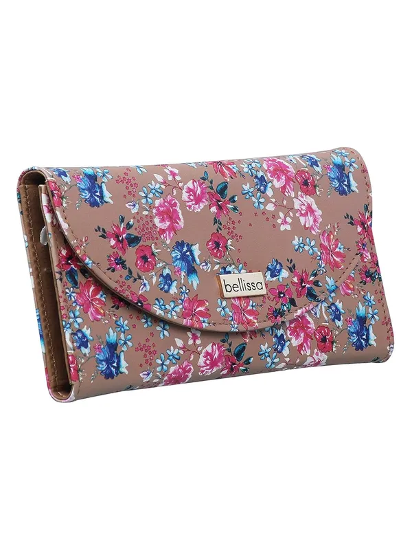 Cream_Premium_Pu_Leather_Wallet_For_Women