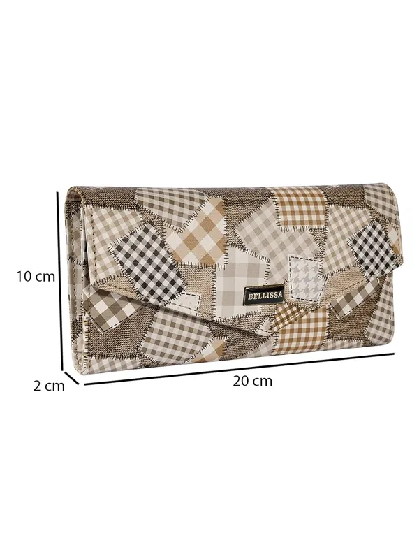 Cream_Premium_Pu_Leather_Wallet_For_Women