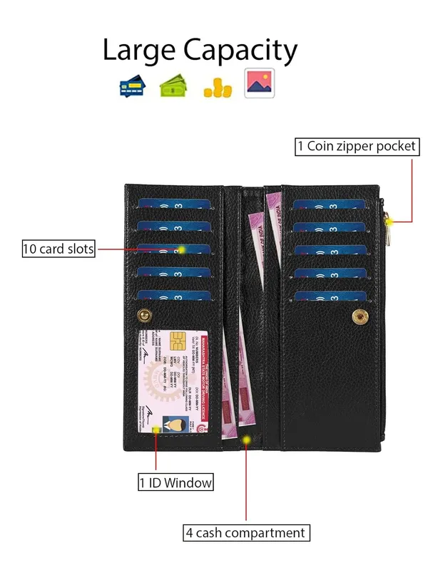 Black_Premium_Pu_Leather_Wallet_For_Women