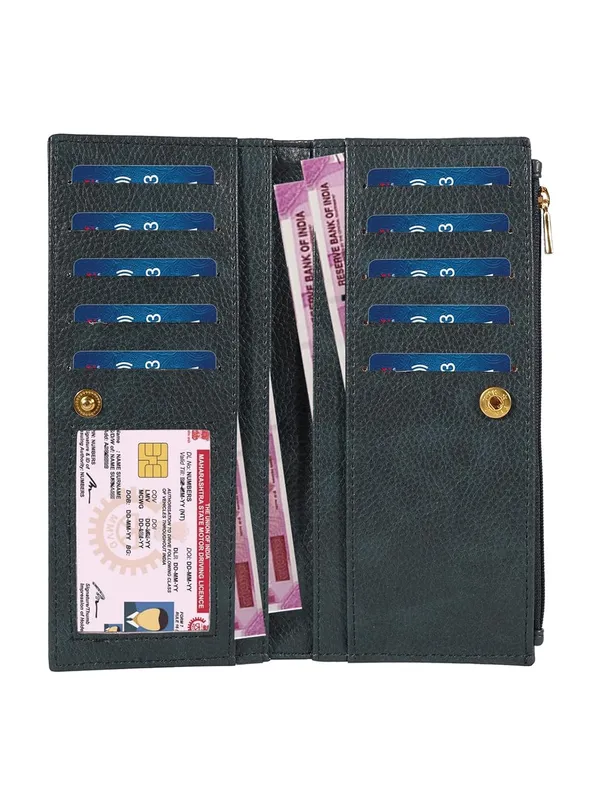 Blue_Premium_Pu_Leather_Wallet_For_Women