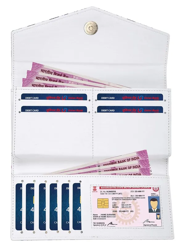 Blue_Premium_Pu_Leather_Wallet_For_Women