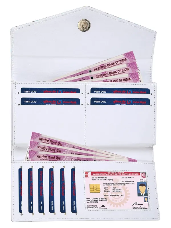 Grey_Premium_Pu_Leather_Wallet_For_Women
