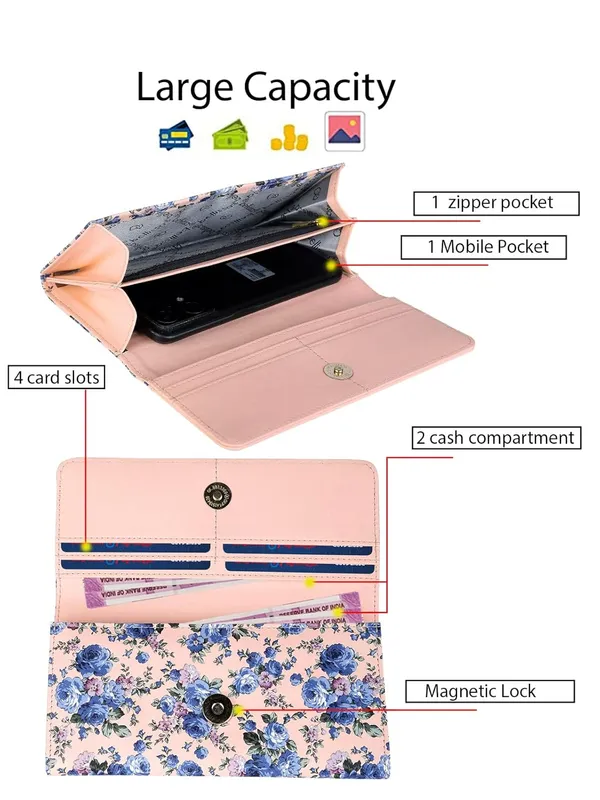 Baby_Pink_Premium_Pu_Leather_Wallet_For_Women
