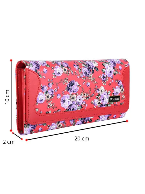 Red_Premium_Pu_Leather_Wallet_For_Women
