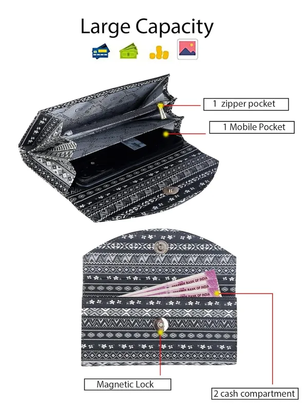 Black_Premium_Pu_Leather_Wallet_For_Women