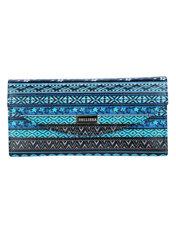 Blue_Premium_Pu_Leather_Wallet_For_Women