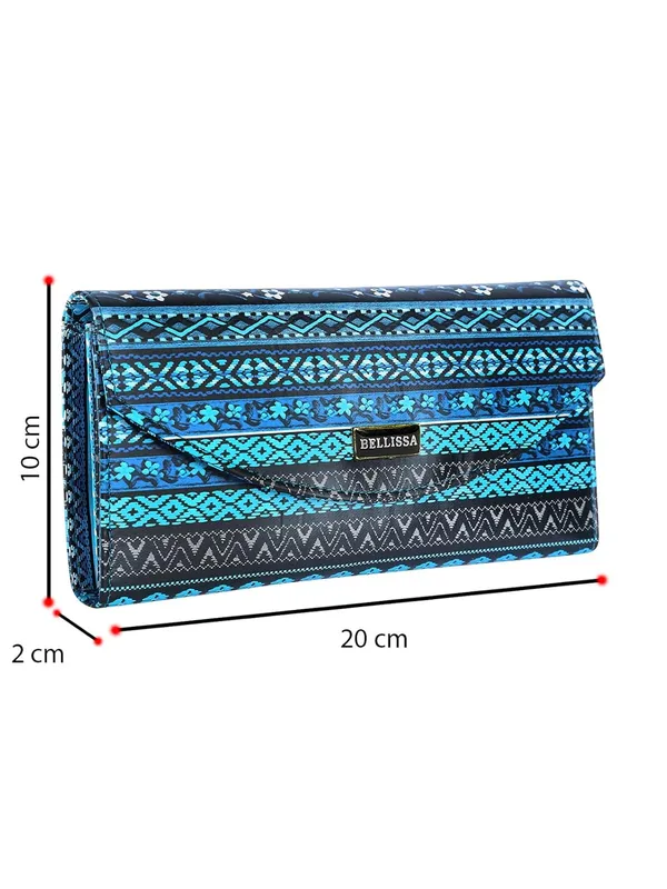 Blue_Premium_Pu_Leather_Wallet_For_Women