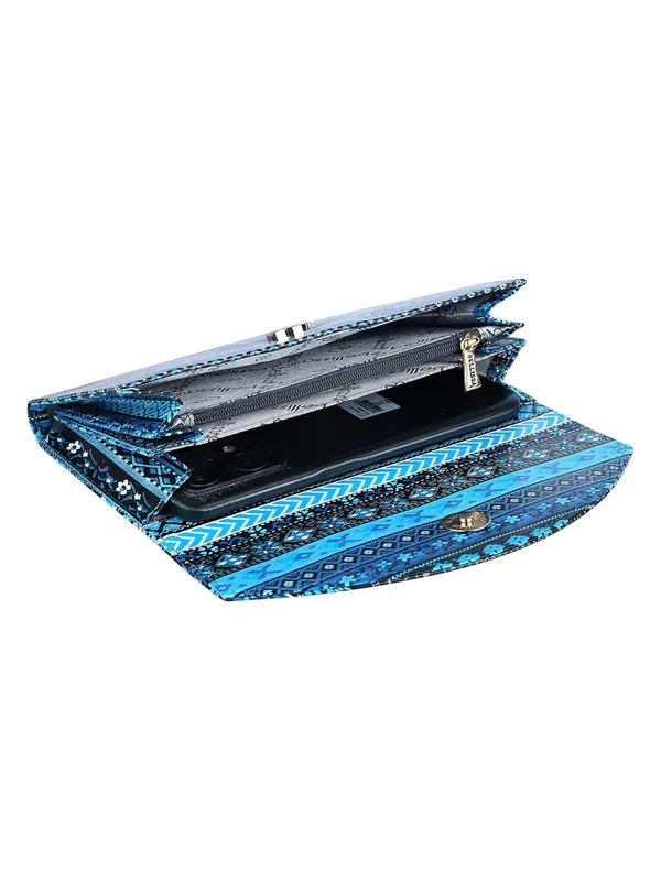 Blue_Premium_Pu_Leather_Wallet_For_Women