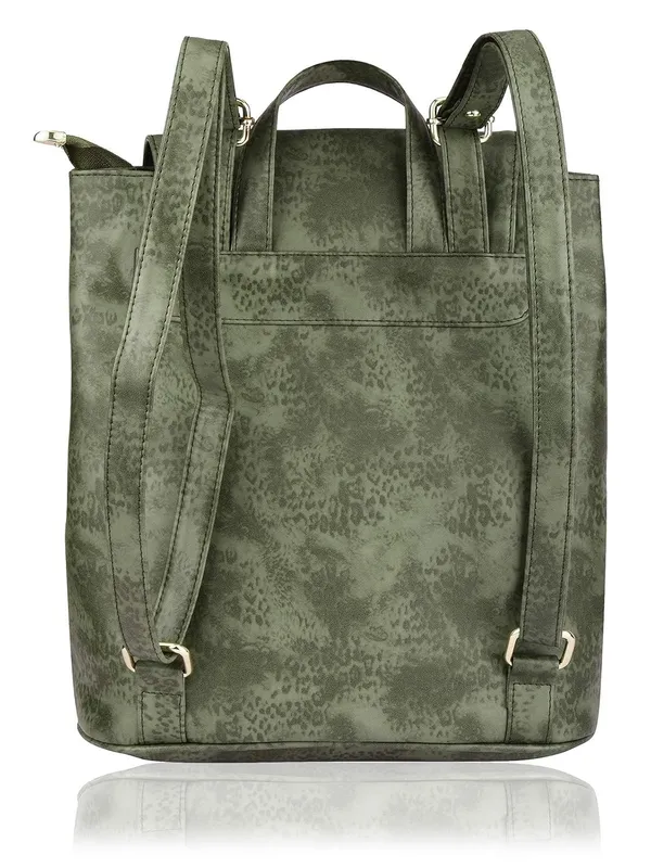 Green_Premium_Pu_Leather_Backpack_For_Women