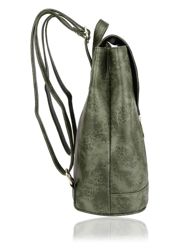 Green_Premium_Pu_Leather_Backpack_For_Women