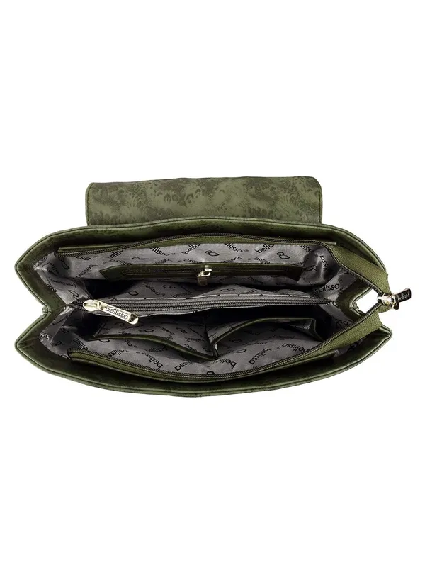 Green_Premium_Pu_Leather_Backpack_For_Women