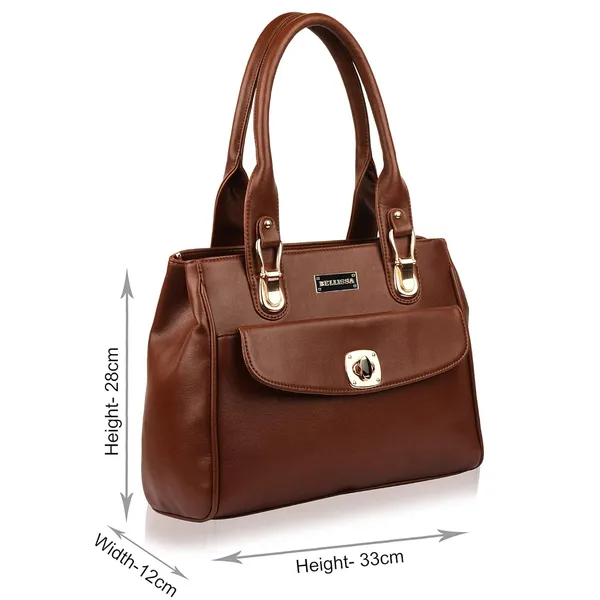 Tan_Premium_Pu_Leather_Combo_Handbag_For_Women