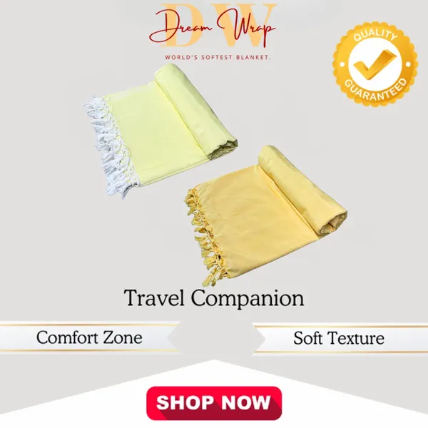 Pack_Of_2_Plain_Yellow_&_Mustard_Cotton_Queen_Size_Bhagalpuri_Dull_Blanket
